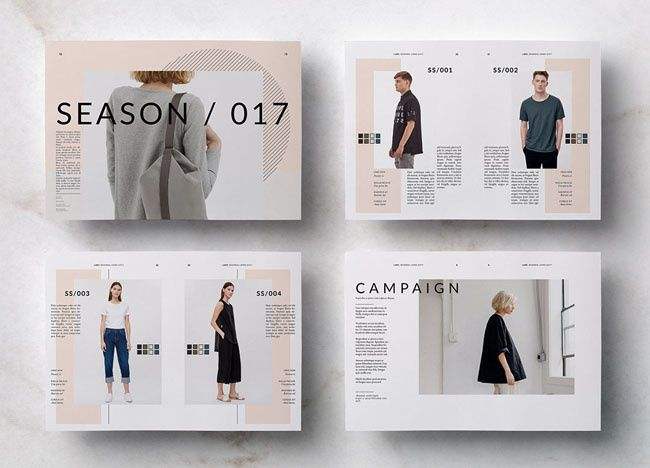服装画册设计-扉页;4,服装画册设计-介绍页;5,服装画册设计-服装产品