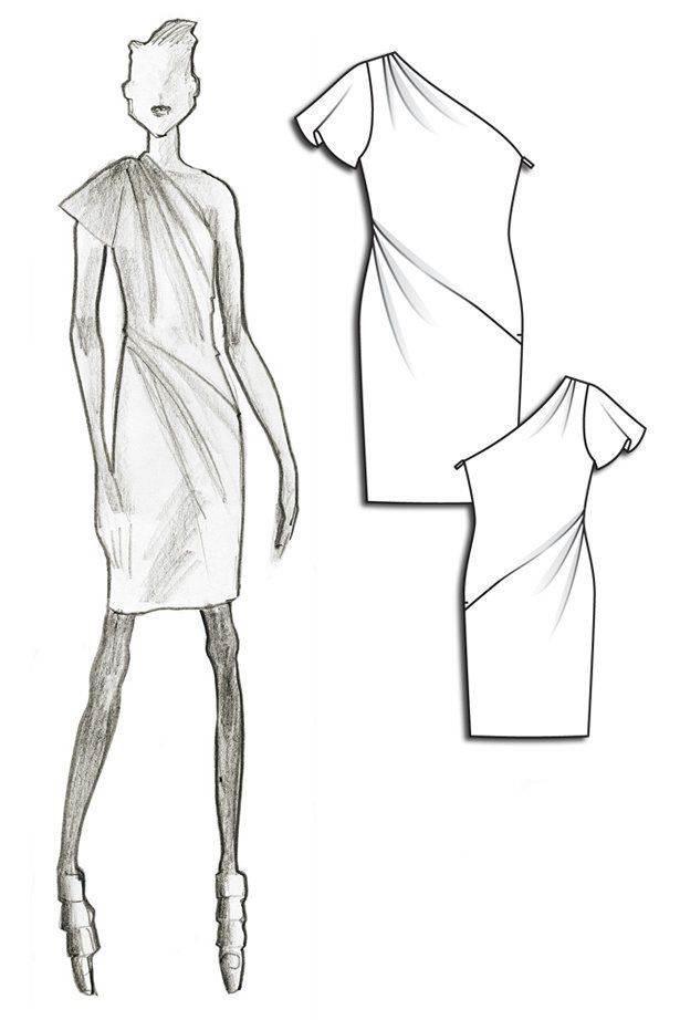 连衣裙样式-女装设计-服装设计